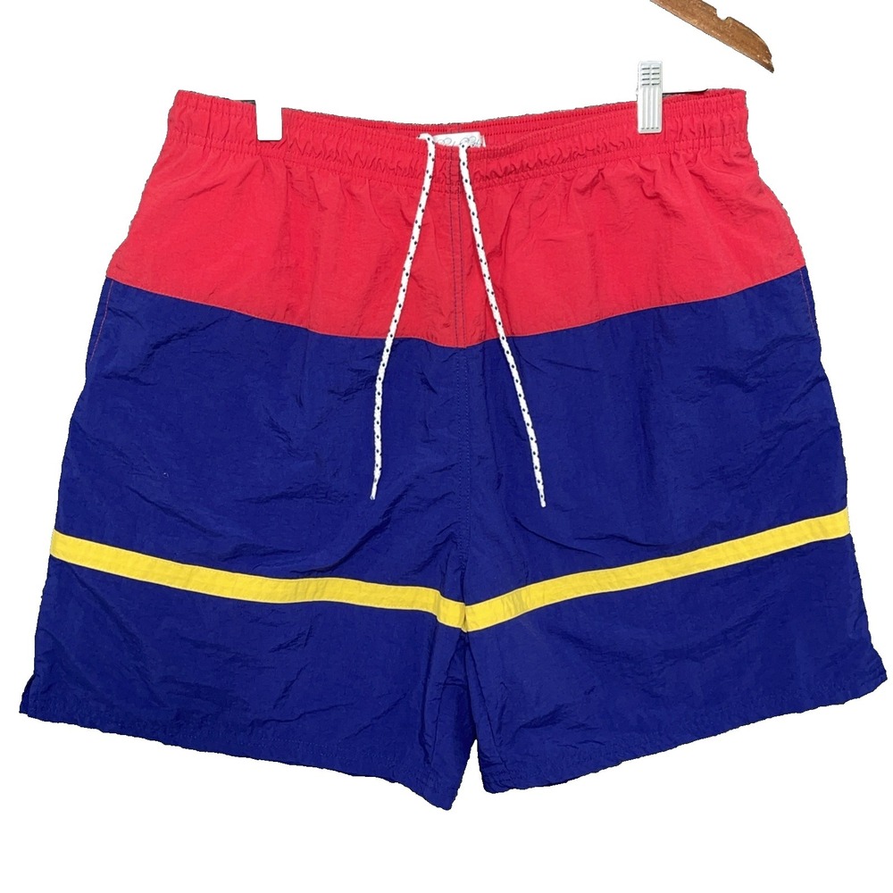 Brooks Brothers Vintage‎ Swim Shorts Men's Large Striped 80s 90s